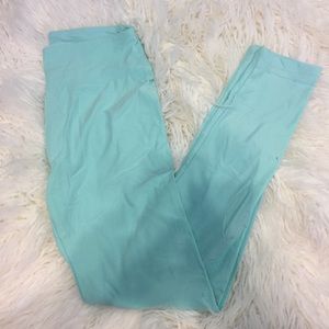 LuLaRoe OS Leggings Solid Mint